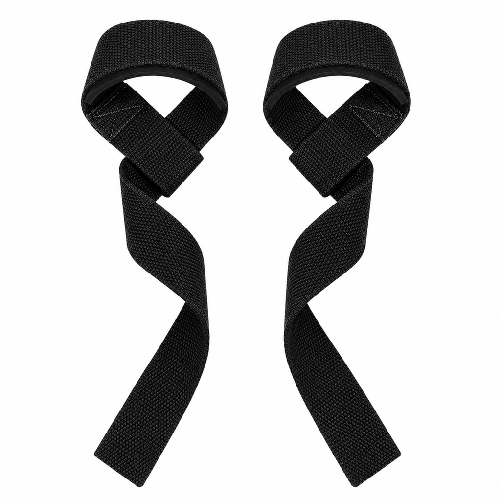Black Strength Lifting Straps