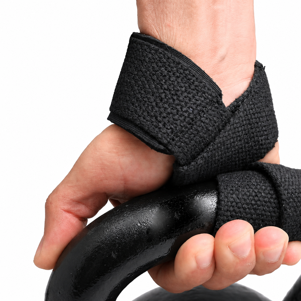 Black Strength Lifting Straps