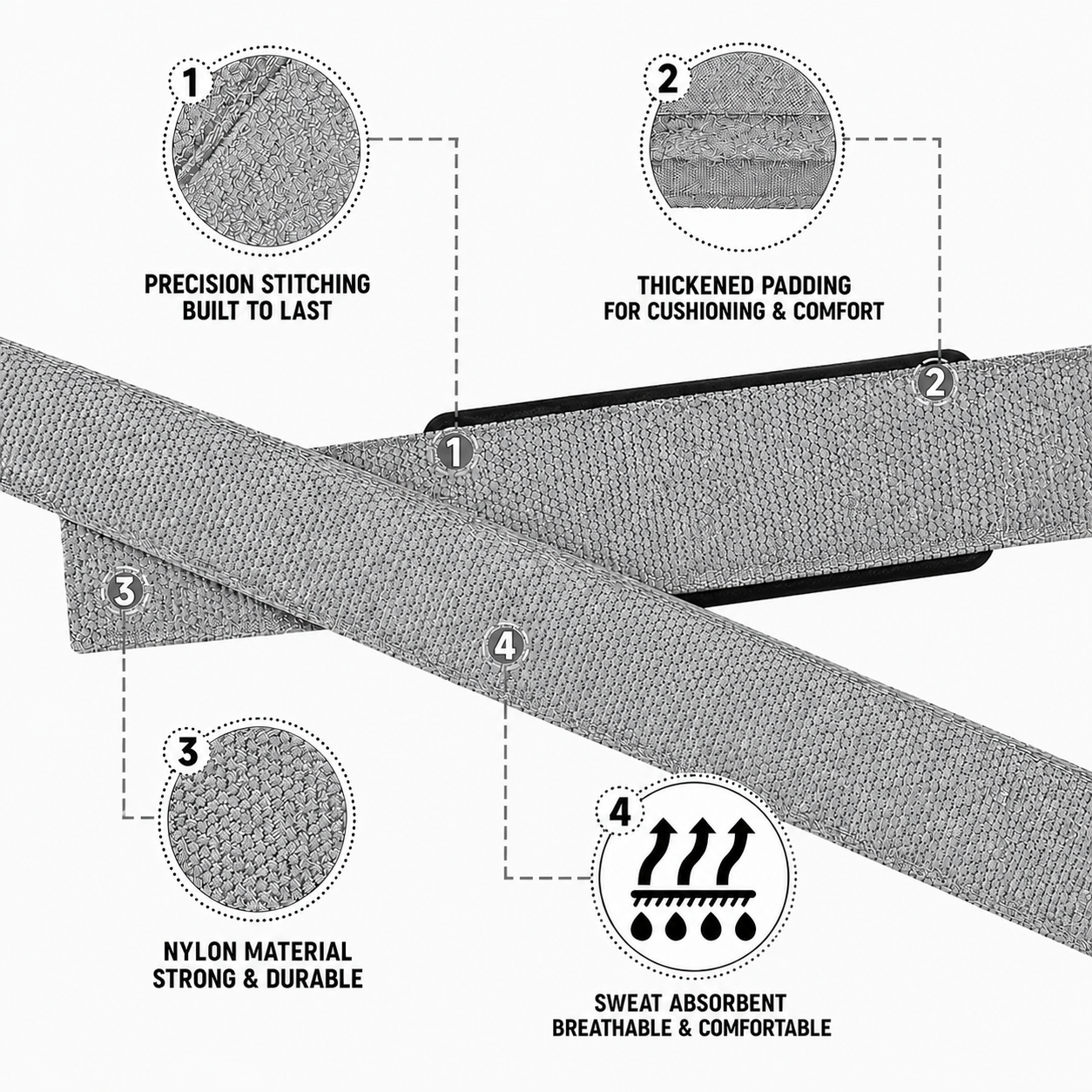 Grey Strength Lifting Straps