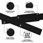 Black Strength Lifting Straps